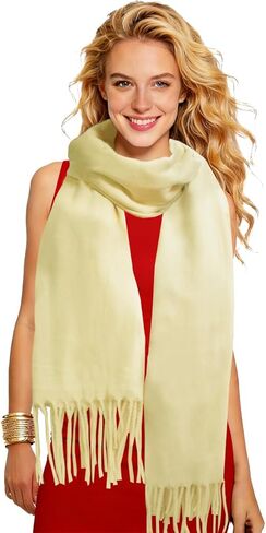 Winter Soft Long Scarf, Pashmina Shawls and Wraps, Warm Large Scarves for Men Women Evening Dress Wedding in Saudi Arabia