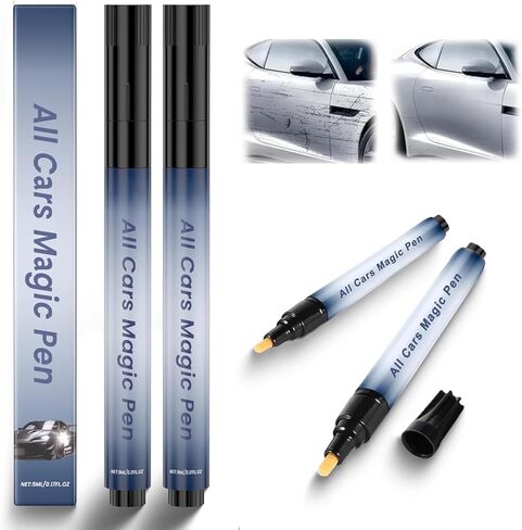 2PCS All Cars Magic Pen, Magic Car Scratch Remover Pen, Car Scratch Repair Pen Set, Simple and Fast, Long-Lasting Durability, Quick Fix for All Car Colors in Kuwait