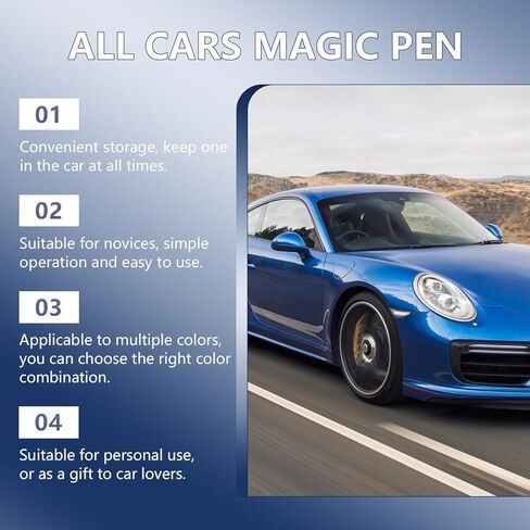 2PCS All Cars Magic Pen, Magic Car Scratch Remover Pen, Car Scratch Repair Pen Set, Simple and Fast, Long-Lasting Durability, Quick Fix for All Car Colors in Kuwait