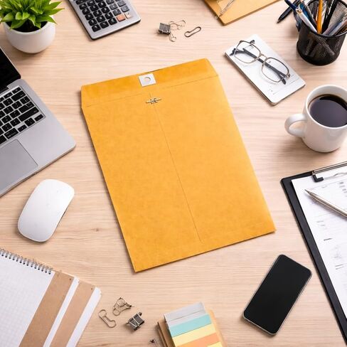 Mailing Envelopes 9x12 Inch, Brown Kraft Manila Envelopes 28lb, Catalog Document Envelopes for Home, Office, School, Business (20PCS) in Saudi Arabia