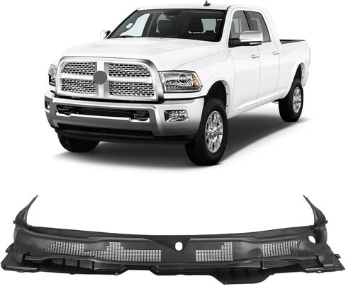 Windshield Wiper Cowl Panel Grille Compatible with Dodge Ram 1500 2500 3500 2009-2018,For Ram 1500 Classic 2019-2024,Replace 55112305AB 55112305AC 55112305AD in Saudi Arabia