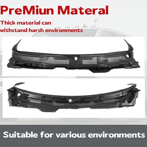 Windshield Wiper Cowl Panel Grille Compatible with Dodge Ram 1500 2500 3500 2009-2018,For Ram 1500 Classic 2019-2024,Replace 55112305AB 55112305AC 55112305AD in Saudi Arabia
