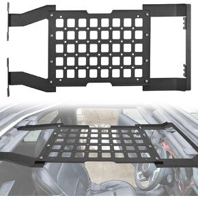 لوحة MOLLE لرف السقف الصلب العلوي لسيارة Jeep Wrangler JL JLU & Gladiator JT 2018-2026، رف سقف لتخزين البضائع بدون حفر، سعة تحميل 44 رطل (ليس للسقف الناعم) in Kuwait