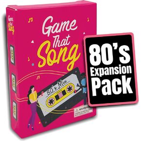 توسيع مزيج Game That Song 80 - 50 بطاقة جديدة - لعبة بطاقة الموسيقى للعائلة والبالغين والمراهقين. متعة مرحة ومسببة للإدمان وتنافسية في ليالي الألعاب! in Kuwait