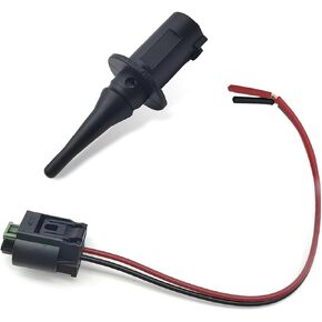 2 PCS Car Outdoor Temperature Sensor, Outer Ambient Air Temperature Sensor and Plug Kit, Replacement OEM# 0075421318 0005428418 5S11829, Compatible with Select Benz Models (Black) in Saudi Arabia