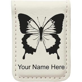 LaserGram Slim Magnetic Money Clip, Swallowtail Butterfly, Personalized Engraving Included (Bamboo) in Kuwait