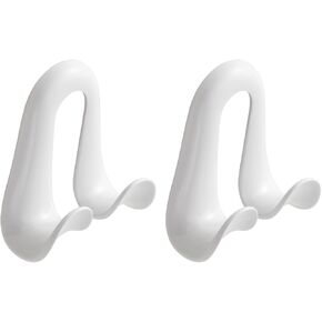 شماعات محفظة للخزانة - 4 عبوات من خطافات الحقائب الطويلة للغاية، شديدة التحمل بوزن 22 كجم، منظم موفر للمساحة للمحافظ وحقائب اليد والأحزمة وحقائب الظهر والقبعات، أبيض (أبيض، 4 قطع) in Kuwait