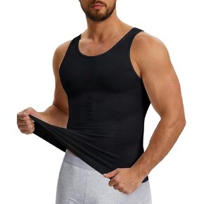 Nebility Compression Shirt Men – Shapewear Tank Tops Undershirt Tummy Shaper Vest Slimming Compression Tanks for Workout in Saudi Arabia