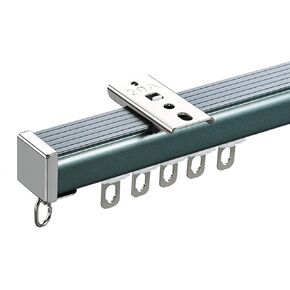 Ultra-Thin Ceiling Track System (3.3ft - 19.7ft) - Heavy-Duty, Easy Install, Smooth Sliding Room Divider for Living Room & Bedroom, Ideal for Curtains (2.5m/8.2ft) in Saudi Arabia