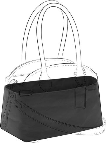 DGAZ Lightweight Purse Organizer Insert for Coach Empire Carryall Bags,silk and DupontPaper handbag inner for Luxury Bag(Empire carryall 26,Black) in Saudi Arabia