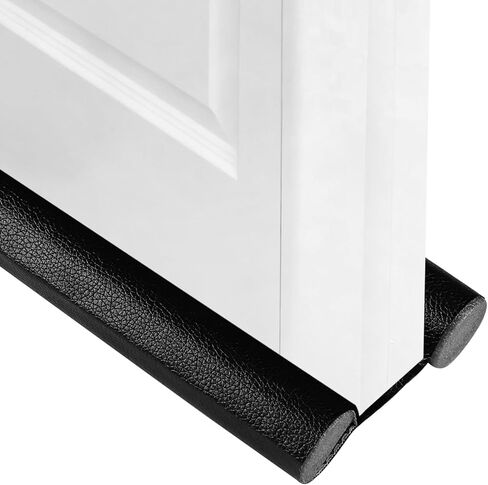 Under Door Draft Stopper, 6 Pack 12.6 Inch Doors Draft Blocker, Flexible and Adjustable Replacement Foam Tubes, Block Noise, Sound and Cold Air Door Seal, Gap Filler for Bottom of Doors, Grey in Saudi Arabia
