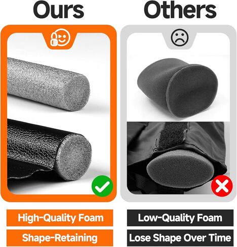 Under Door Draft Stopper, 6 Pack 12.6 Inch Doors Draft Blocker, Flexible and Adjustable Replacement Foam Tubes, Block Noise, Sound and Cold Air Door Seal, Gap Filler for Bottom of Doors, Grey in Saudi Arabia