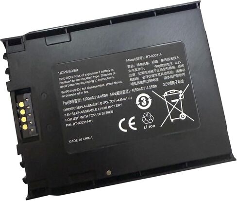 بطارية بديلة لزيبرا TC57 TC52 TC51 TC56 TC510 BT-000314-01 BT-000314A BTRY-TC51-43MA1-01 BTRY-TC51-44MA1-01(4200 مللي أمبير) in Saudi Arabia