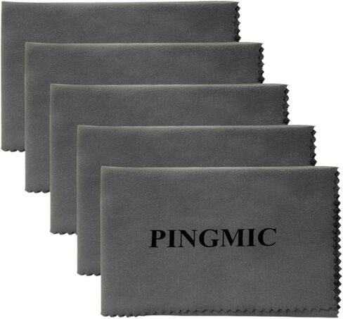 Silicon Gun Cleaning Cloth 2 Pack - Lint Free Gun Cloth, 12"x12" Microfiber Gun Cleaning Rags, Reusable Gun Wipes, Polishing Cloth for Guns, Reel, Knives & Metal Surface (Gray) in Saudi Arabia