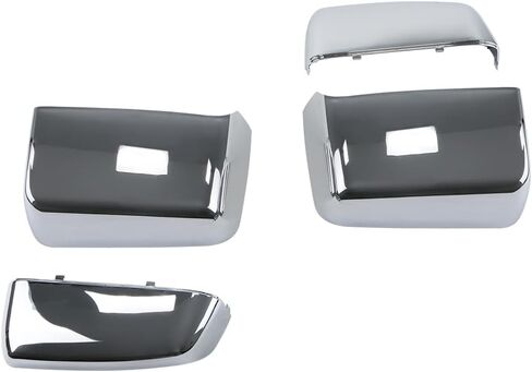 Chrome Direct Replacement Side Tow Mirror Covers Caps Compatible with Chevy Silverado 2014-2019 Compatible with GMC Sierra 2014-2019 Replaces 23444119 23444120 23444125 23444126 in Saudi Arabia