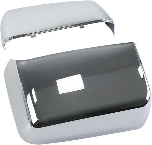 Chrome Direct Replacement Side Tow Mirror Covers Caps Compatible with Chevy Silverado 2014-2019 Compatible with GMC Sierra 2014-2019 Replaces 23444119 23444120 23444125 23444126 in Saudi Arabia