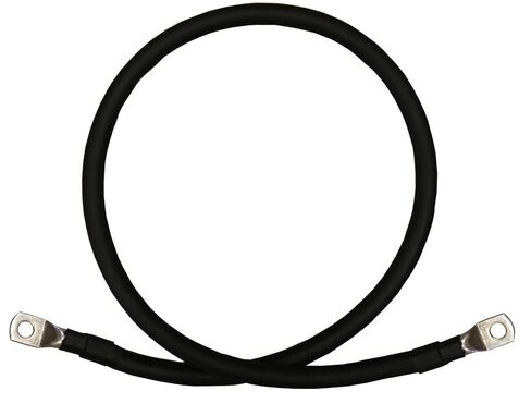 1/0 AWG 1/0 Gauge Single Black 1 Foot w/3/8 Lugs Pure Copper Battery Inverter Cables for Solar, RV, Auto, Marine Car, Boat in Saudi Arabia