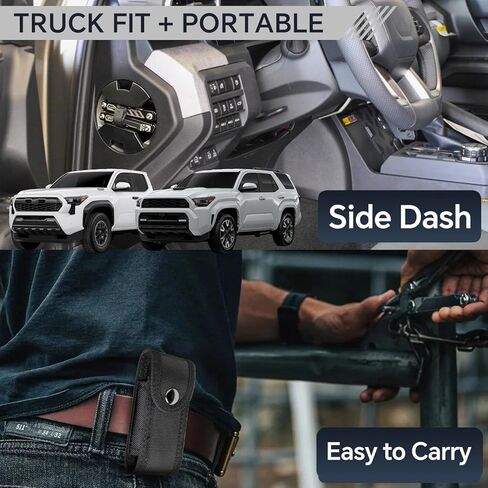 PT420-35240 مقصورة تخزين سرية للوحة القيادة الجانبية للسائق، أداة متعددة 14 في 1، دعامة متوافقة مع 2024-26 Toyota Tacoma & 4Runner SR5 TRD Sport Off-Road Premium Limited 2026 Rav4 Woodland in Kuwait