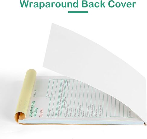 5 Packs Garden Service Invoice Book,2-Part Carbonless Garden Invoice Receipt Book, 5.7 X 8.3 inch Landscaping Invoice Book (50 Sets Each Pad) in Kuwait