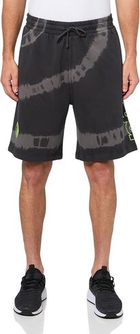 HUGO, Tye Dye Big Logo Cotton Shorts in Saudi Arabia