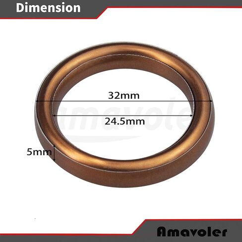 10 Pcs Pit Dirt Bike Exhaust Crush Gasket 32x24.5mm Aftermarket Replacement Parts Fit for 50cc 110cc 125cc 140cc 150cc 160cc Dirt Pit Bike Go Kart ATV Dune Buggy Motorcycle. in Saudi Arabia