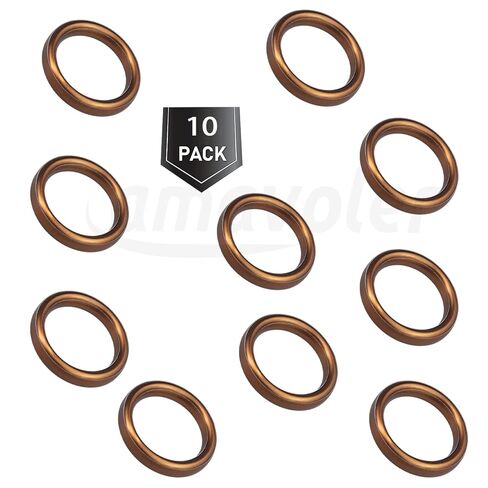10 Pcs Pit Dirt Bike Exhaust Crush Gasket 32x24.5mm Aftermarket Replacement Parts Fit for 50cc 110cc 125cc 140cc 150cc 160cc Dirt Pit Bike Go Kart ATV Dune Buggy Motorcycle. in Saudi Arabia