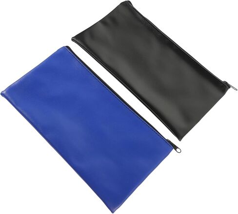 2Pcs Zippered Money Bag Portable Travel Pouch for Cash Cosmetics Toiletries Durable Multifunctional Storage in Saudi Arabia