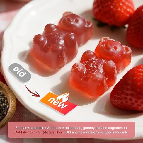 Magnesium Potassium Supplement Gummies - New Formula Calm Magnesium Glycinate 500mg & Potassium Citrate 200mg Plus Omega 3, B6, D3, K2 & Calcium for Sleep, Leg Cramps & Muscle - 120 Strawberry Gummies in Kuwait