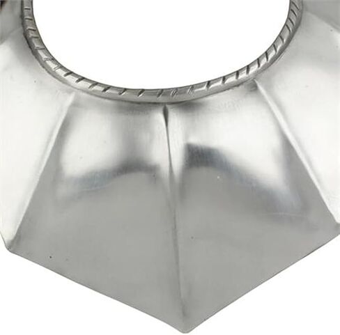 Armory Replicas™ Gothic Style Steel Gorget Armor – 16 Gauge Medieval Neck Plate – Adjustable Leather Straps – Front & Back Set in Saudi Arabia