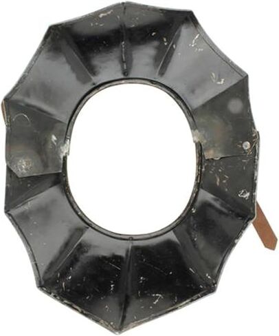 Armory Replicas™ Gothic Style Steel Gorget Armor – 16 Gauge Medieval Neck Plate – Adjustable Leather Straps – Front & Back Set in Saudi Arabia