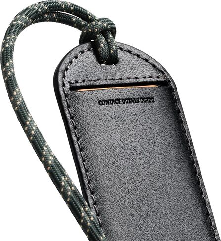 علامة الأمتعة Bellroy (علامة الأمتعة الجلدية مع بطاقة إدخال قابلة للتخصيص وبنية متينة) - أسود in Saudi Arabia