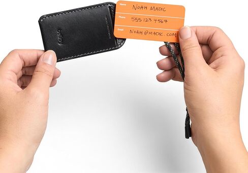 علامة الأمتعة Bellroy (علامة الأمتعة الجلدية مع بطاقة إدخال قابلة للتخصيص وبنية متينة) - أسود in Saudi Arabia