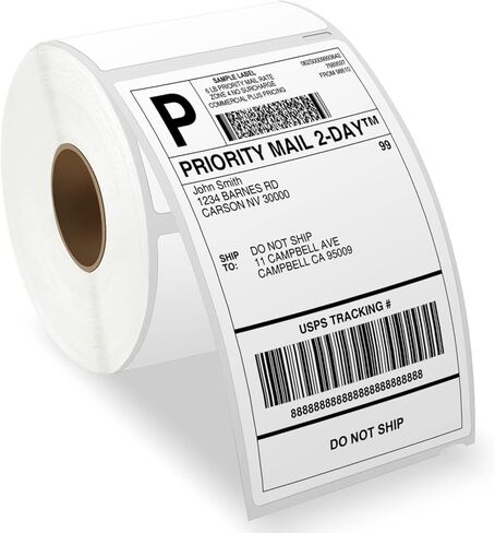 Cruxer 1 Roll Compatible for DYMO 30256 A30256 2-5/16" x 4"(59mm x 104mm) Shipping Labels Perforated 300 Labels per roll, Replacement for DYMO Label Writer 450, 450 Twin Turbo, 4XL, 450 Turbo in Saudi Arabia
