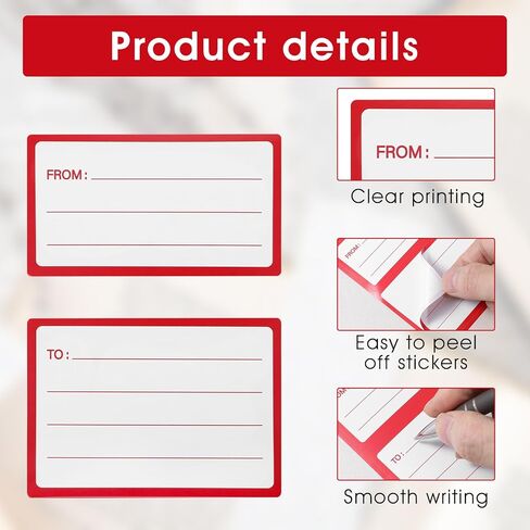 60 Sheets to from Return Address Mailing Labels, Blank Mail Shipping Label, Postage Guaranteed Stickers, Self Adhesive Handwriting Tags for Package Home Office School in Saudi Arabia