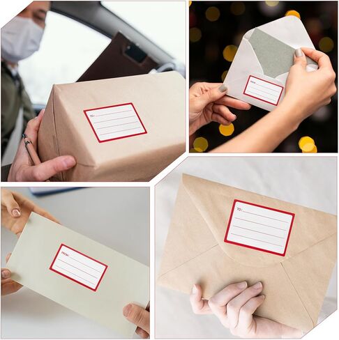 60 Sheets to from Return Address Mailing Labels, Blank Mail Shipping Label, Postage Guaranteed Stickers, Self Adhesive Handwriting Tags for Package Home Office School in Saudi Arabia