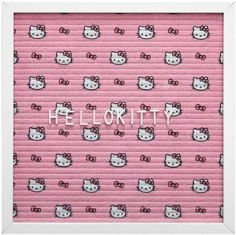 لوحة حروف Sanrio Hello Kitty مقاس 12 × 12 بوصة، لافتة لوحة رسائل للمكتب، ديكور الغرفة، الاقتباسات، الملاحظات والعرض الشخصي، تتضمن 145 حرفًا in Kuwait