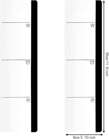 2pcs Computer Monitor Note Board, Multi-Function Message Board Computer Monitor Side Panel Transparent Acrylic Monitor Side Panel Sticky Notes Reminder for Office Home Desktop (Left and Right) in Saudi Arabia