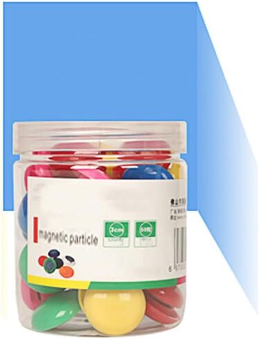80 Pack Round Plastic Covered Magnetic Buttons,20 mm Notice Board Planning Magnets for Home Schools Offices in Saudi Arabia