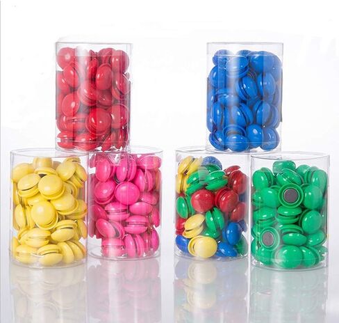 80 Pack Round Plastic Covered Magnetic Buttons,20 mm Notice Board Planning Magnets for Home Schools Offices in Saudi Arabia
