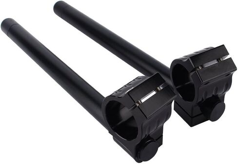 Separate Handle Bar, 1Pair Universal 41mm Motorcycle CNC Separate Handle Bar Adjustable Clip on Handlebar for 41mm Forks in Kuwait