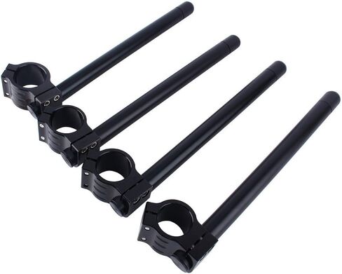 Separate Handle Bar, 1Pair Universal 41mm Motorcycle CNC Separate Handle Bar Adjustable Clip on Handlebar for 41mm Forks in Kuwait