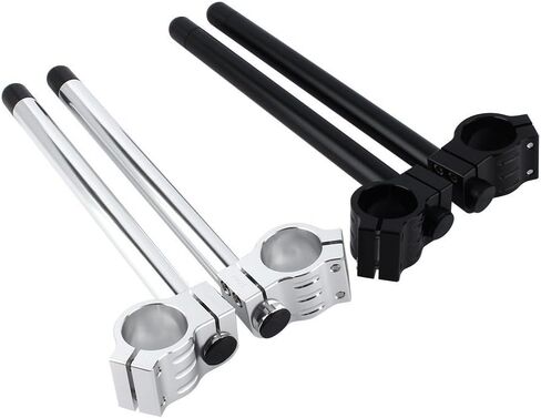 Separate Handle Bar, 1Pair Universal 41mm Motorcycle CNC Separate Handle Bar Adjustable Clip on Handlebar for 41mm Forks in Kuwait