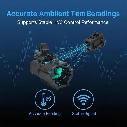مستشعر درجة حرارة الهواء المحيط مع حزام سلكي مناسب لنيسان ألتيما ماكسيما مورانو روج باثفايندر إنفينيتي QX50 Q50 QX60 استبدال 27722-3VA0A مستشعر درجة حرارة البيئة الخارجية in Kuwait
