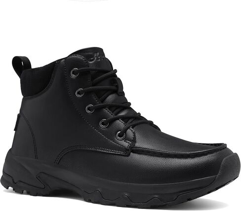 Non Slip Work Boots for Men Slip Resistant Work Shoes for Men Waterproof Leather Boot for Restaurant Food Service Kitchen Zapatos de Trabajo para Hombres Slip On Comfortable Walking Shoes in Saudi Arabia