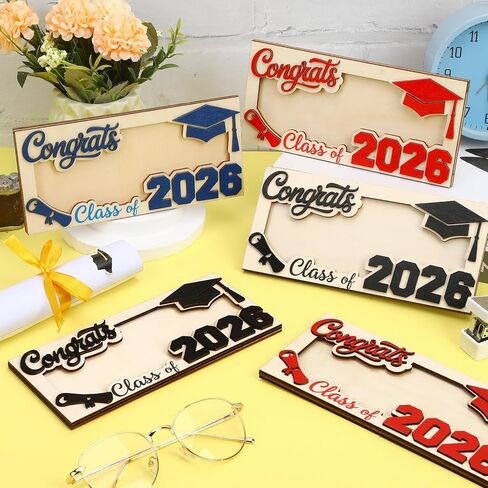 Black Class of 2026 Graduation Money Holder, 1 Piece Elegant Wooden Cash Gift Box for Graduates, Ideal College High School Graduation Gift in Saudi Arabia