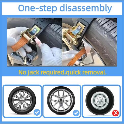 6 Pack Universal Tire Chains,Emergency Portable Snow Chains Suitable for Car, Truck, and SUV, Zip Tie Tire Chains, Adjustable Thickened Snow Tyre Chains for Tire Widths 165-265mm (6 Pack Yellow) in Saudi Arabia