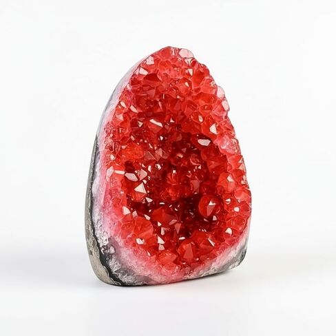 Natural Crystal Geode Clusters - 0.22-0.88lb Colorful Quartz and Amethyst for Home & Office Decor, Perfect Christmas & Valentine's Gift, Crystal Collection (Wine Red, 0.22-0.44lb) in Saudi Arabia
