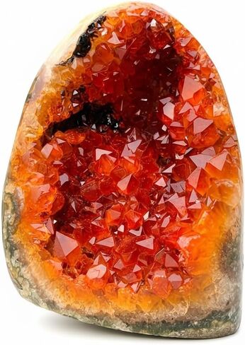 Natural Crystal Geode Clusters - 0.22-0.88lb Colorful Quartz and Amethyst for Home & Office Decor, Perfect Christmas & Valentine's Gift, Crystal Collection (Wine Red, 0.22-0.44lb) in Saudi Arabia