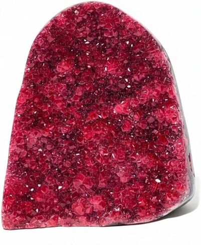Natural Crystal Geode Clusters - 0.22-0.88lb Colorful Quartz and Amethyst for Home & Office Decor, Perfect Christmas & Valentine's Gift, Crystal Collection (Wine Red, 0.22-0.44lb) in Saudi Arabia