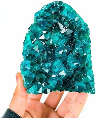 Natural Crystal Geode Clusters - 0.22-0.88lb Colorful Quartz and Amethyst for Home & Office Decor, Perfect Christmas & Valentine's Gift, Crystal Collection (Wine Red, 0.22-0.44lb) in Saudi Arabia